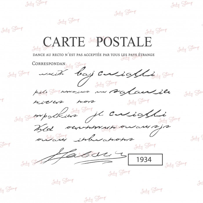 Sello Carte Postale LS V613