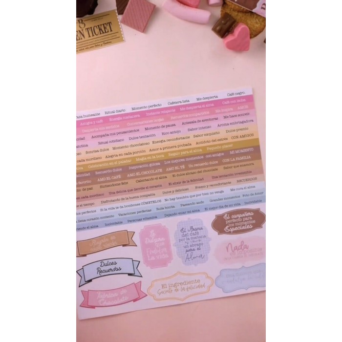Recortables 6 papeles CHOCOLATE 30,5×30,5 cm Johanna Rivero