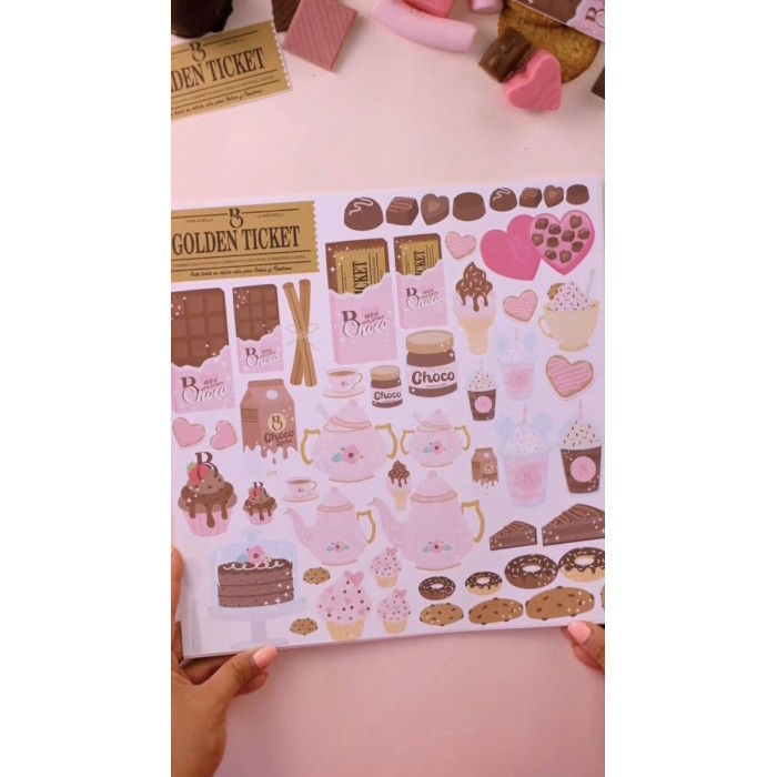 Recortables 6 papeles CHOCOLATE 30,5×30,5 cm Johanna Rivero