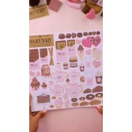 Recortables 6 papeles CHOCOLATE 30,5×30,5 cm Johanna Rivero