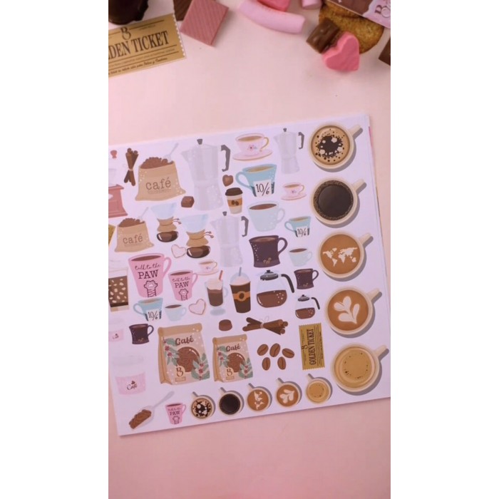 Recortables 6 papeles CHOCOLATE 30,5×30,5 cm Johanna Rivero
