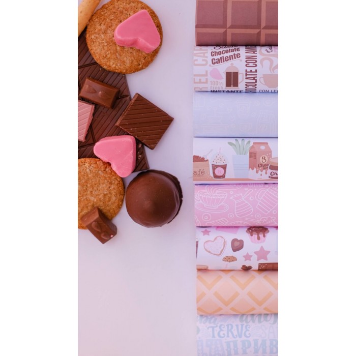 Colección 21 papeles una cara 12×12″ CHOCOLATE