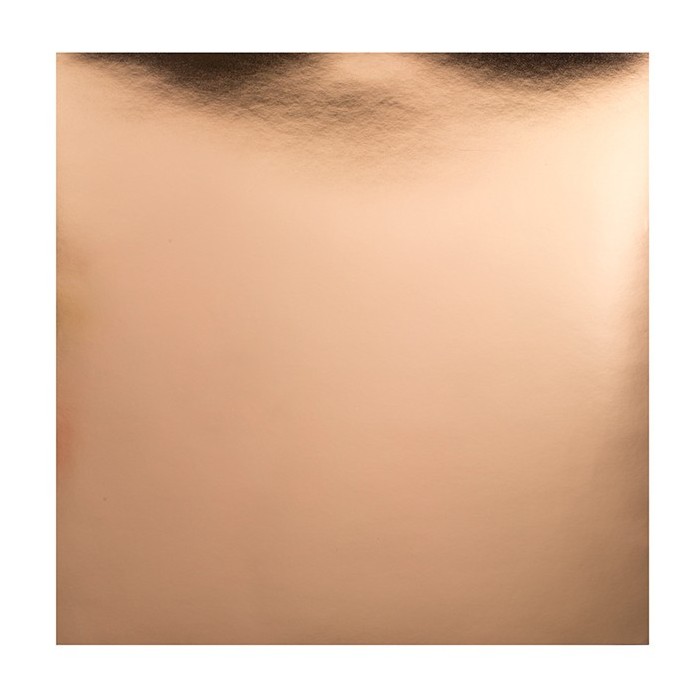 Cartulina gruesa (cardstock) espejo oro rosa BAZZILL BASICS