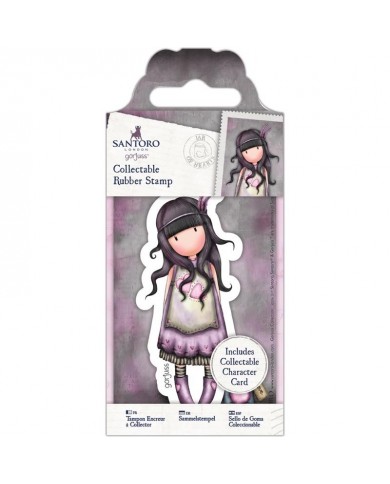 Sello Santoro's Gorjuss Rubber Stamp No.50 Jar of hearts