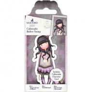Sello Santoro's Gorjuss Rubber Stamp No.50 Jar of hearts