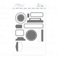 Sello Scrap Your Life Labels Kimidori Colors