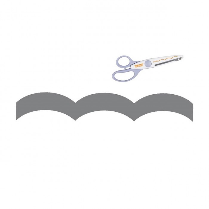 Tijera con diseño Fiskars Paper Edger Scissors Clouds Nuage
