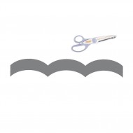 Tijera con diseño Fiskars Paper Edger Scissors Clouds Nuage