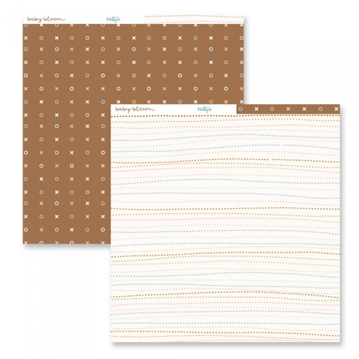 Papeles 30x30 Baby Bloom Una Cara 24 papeles 12MT021001