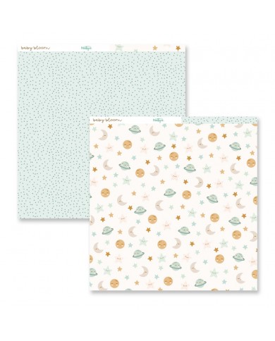 Papeles 30x30 Baby Bloom Una Cara 24 papeles 12MT021001