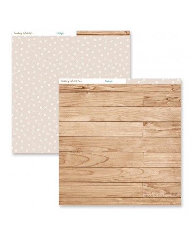 Papeles 30x30 Baby Bloom Una Cara 24 papeles 12MT021001