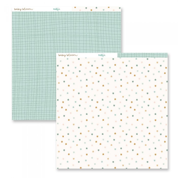 Papeles 30x30 Baby Bloom Una Cara 24 papeles 12MT021001