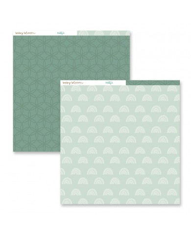 Papeles 30x30 Baby Bloom Una Cara 24 papeles 12MT021001