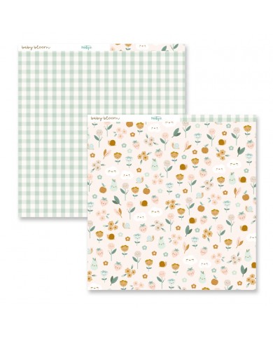 Papeles 30x30 Baby Bloom Una Cara 24 papeles 12MT021001
