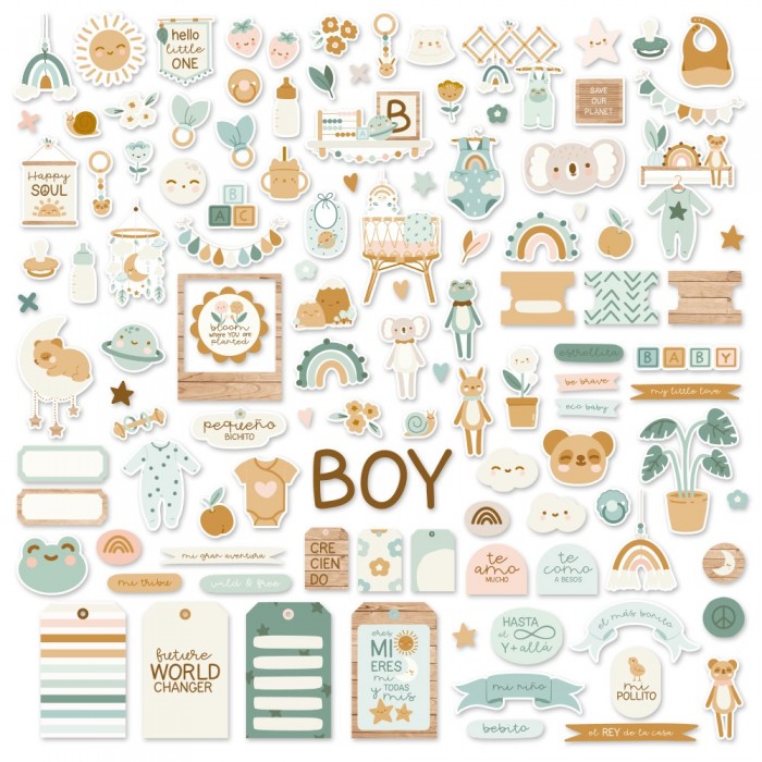 Diecuts o Recortables Baby Bloom Boy