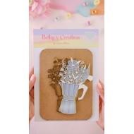 Base Álbum Cafetera con Flores Shaker Johana Rivero