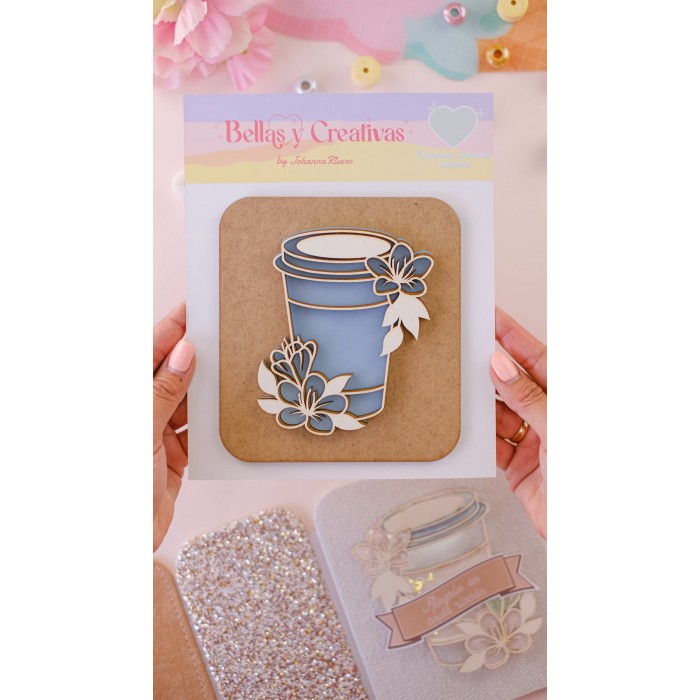 Base Álbum Vaso con Flores Shaker Johana Rivero