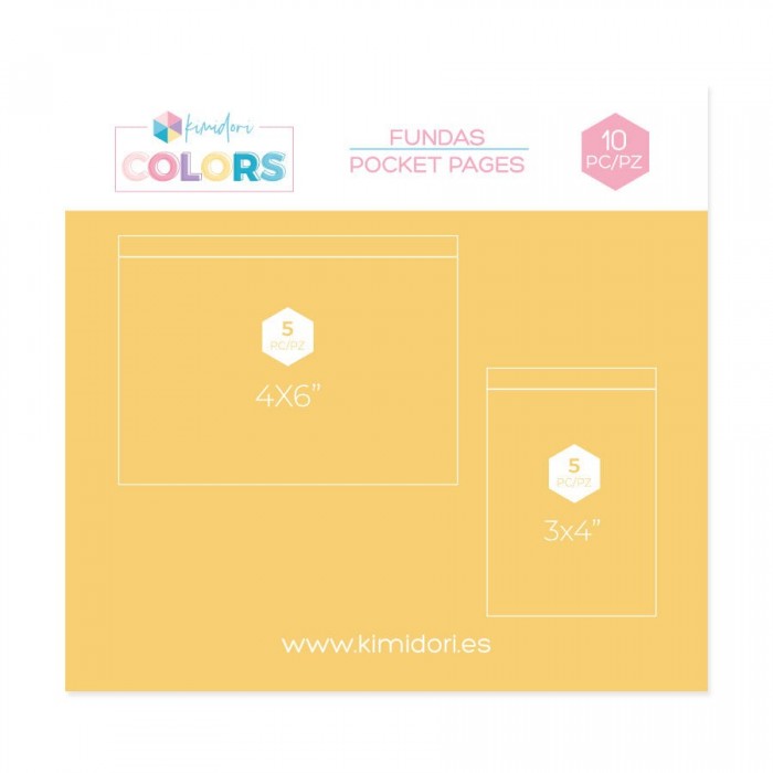Fundas Kimidori Colors 3"x4" Photoflip Surtidas