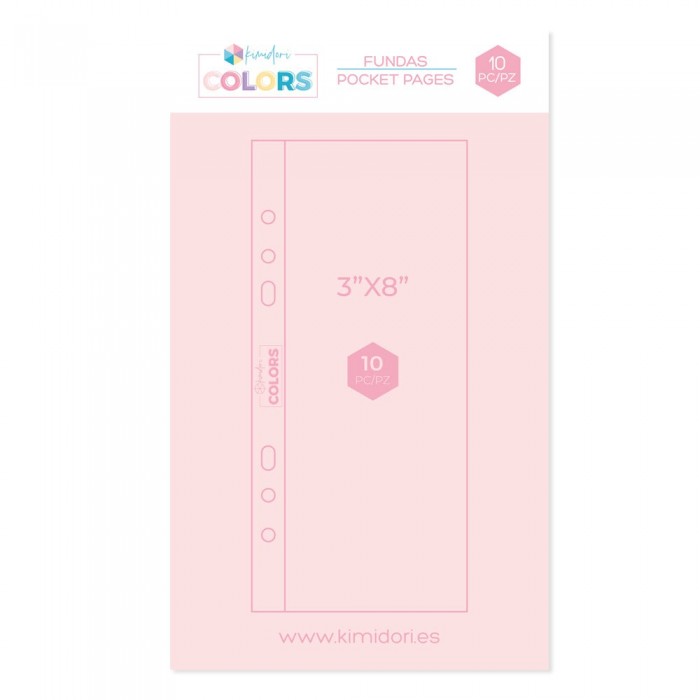Fundas Kimidori Colors 3"x8" Modelo 1