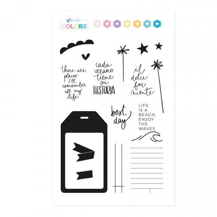 Sello Kimidori Colors Summer days Tag