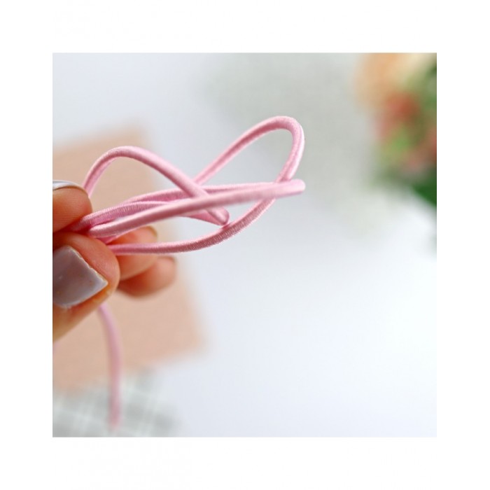 Goma elástica Rosa bebe, por metro