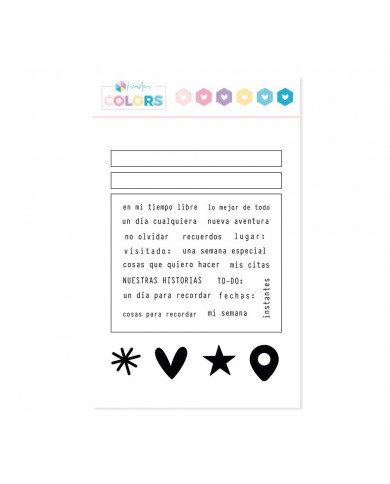 Sello Kimidori Colors Haz tu tarjeta de journaling