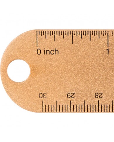 Regla de metal dorada Fiskars 30cmts