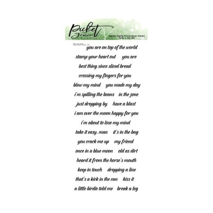 Sellos Picket Fence Studios 4"X8" S-175