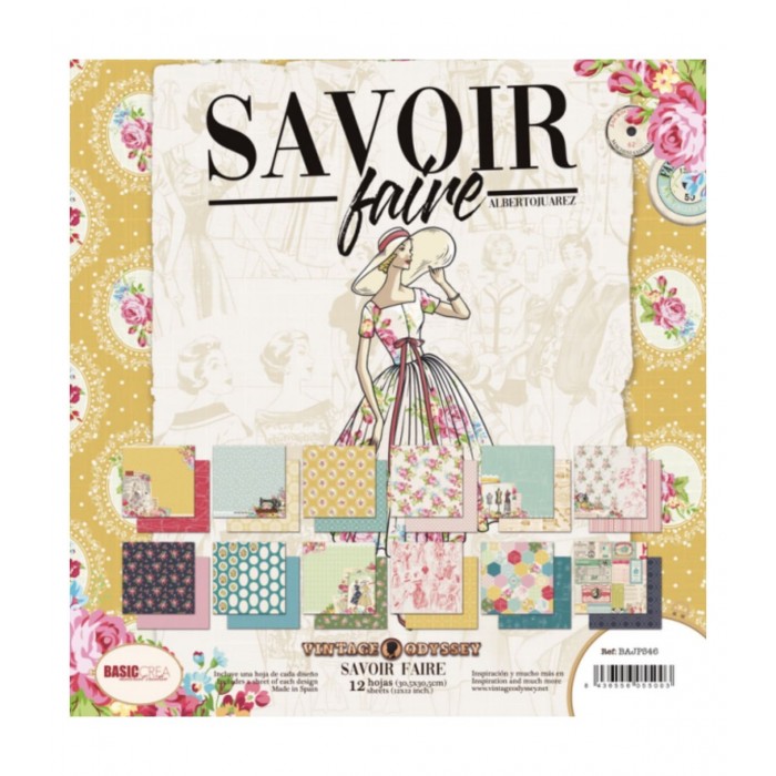 Pad Papel 12"X12" "SAVOIR FAIRE"