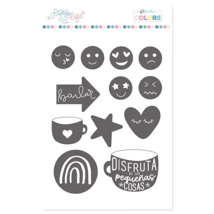 Sello Scrap Your Life Emoticonos