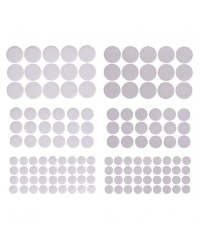 Dots de velcro color blanco medidas surtidas 69 pcs dpkd010