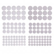 Dots de velcro color blanco medidas surtidas 69 pcs dpkd010