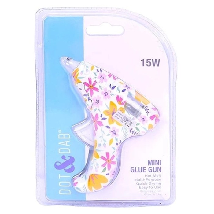 Pistola de silicona con diseño White Floral