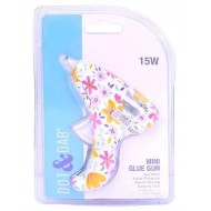 Pistola de silicona con diseño White Floral
