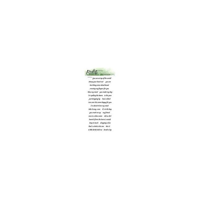 Set de Sellos con frases EXPRSS YOU-PICKET FENCE STAMPS S-175