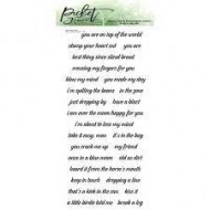 Set de Sellos con frases EXPRSS YOU-PICKET FENCE STAMPS S-175