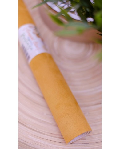 Ecopiel blin elástico mostaza perfecto MI HOGAR Johanna Rivero