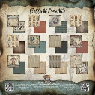 Pad 12x12" Bellaluna Crafts con 12 papeles doble cara Madness Básicos