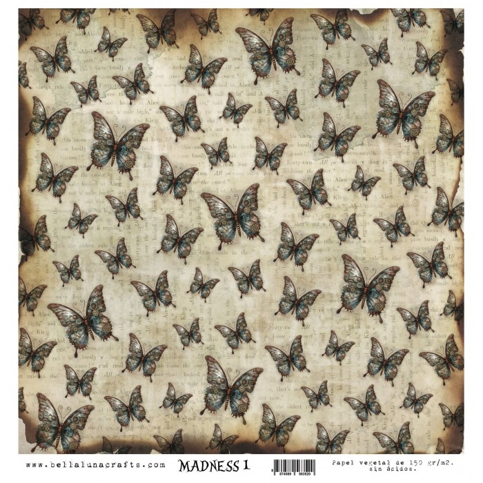 Vellum 12x12" Bellaluna Crafts Madness 1