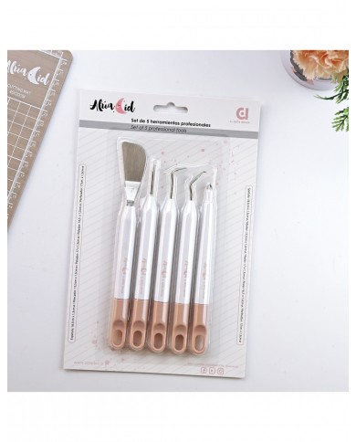 Set 5 espátulas para plotters y/o mix media Alúa Cid