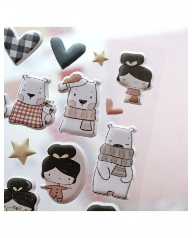 Pack de pegatinas puffy Aridad Aluacid