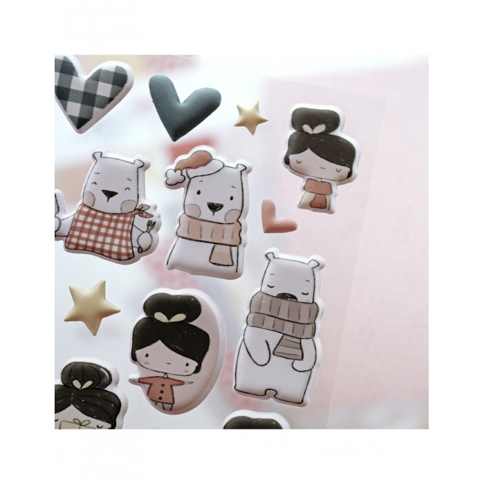 Pack de pegatinas puffy Aridad Aluacid
