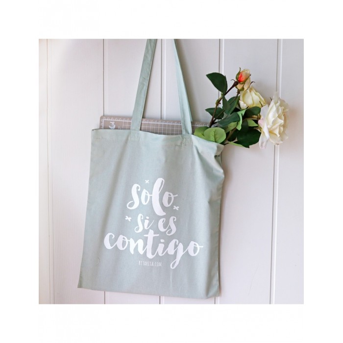 Tote bag Solo si es contigo cotton bag