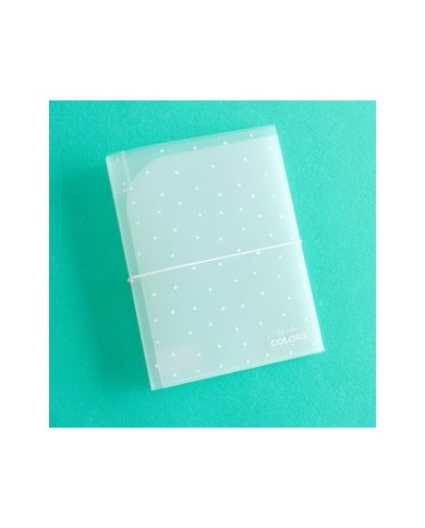 Carpeta almacenamiento Kimidori Colors 6x8" Puntos Blancos