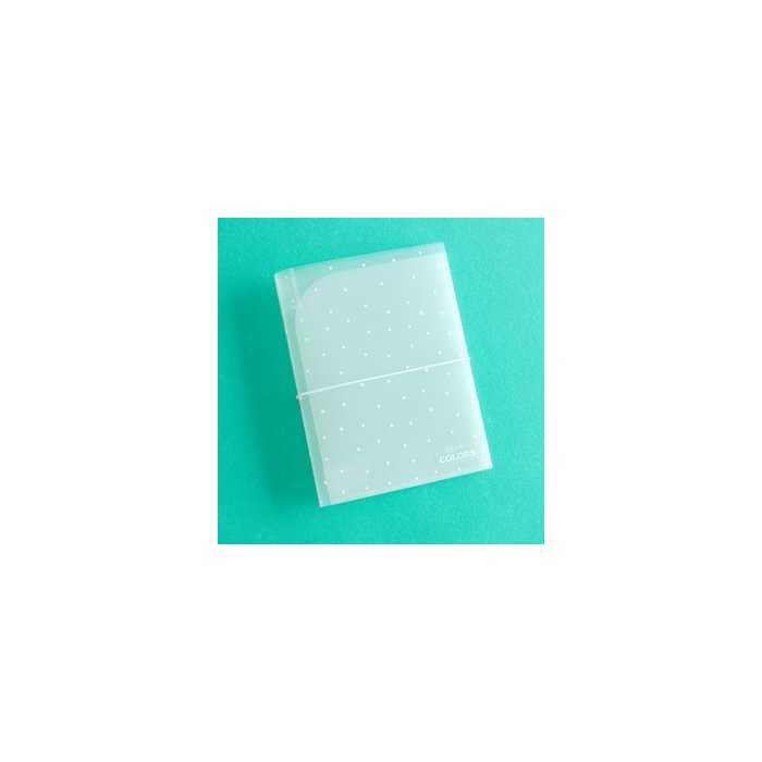 Carpeta almacenamiento Kimidori Colors 6x8" Puntos Blancos
