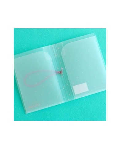 Carpeta almacenamiento Kimidori Colors 4x6" Puntos Rosa