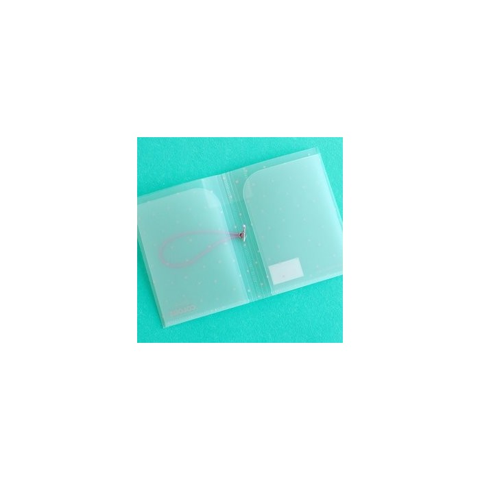Carpeta almacenamiento Kimidori Colors 4x6" Puntos Rosa