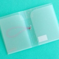 Carpeta almacenamiento Kimidori Colors 4x6" Puntos Rosa