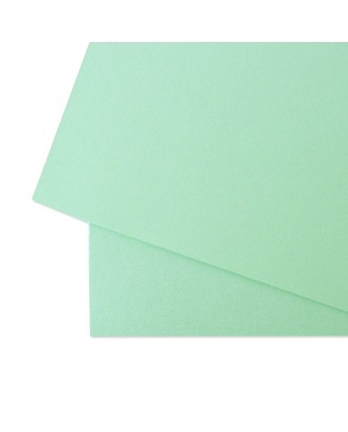 Cartulina PREMIUM Perlada Mintopía 12"x12" Verde Pastel