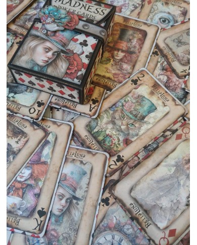 Pad 12x12" Bellaluna Crafts con 12 papeles doble cara Madness Poker Cards